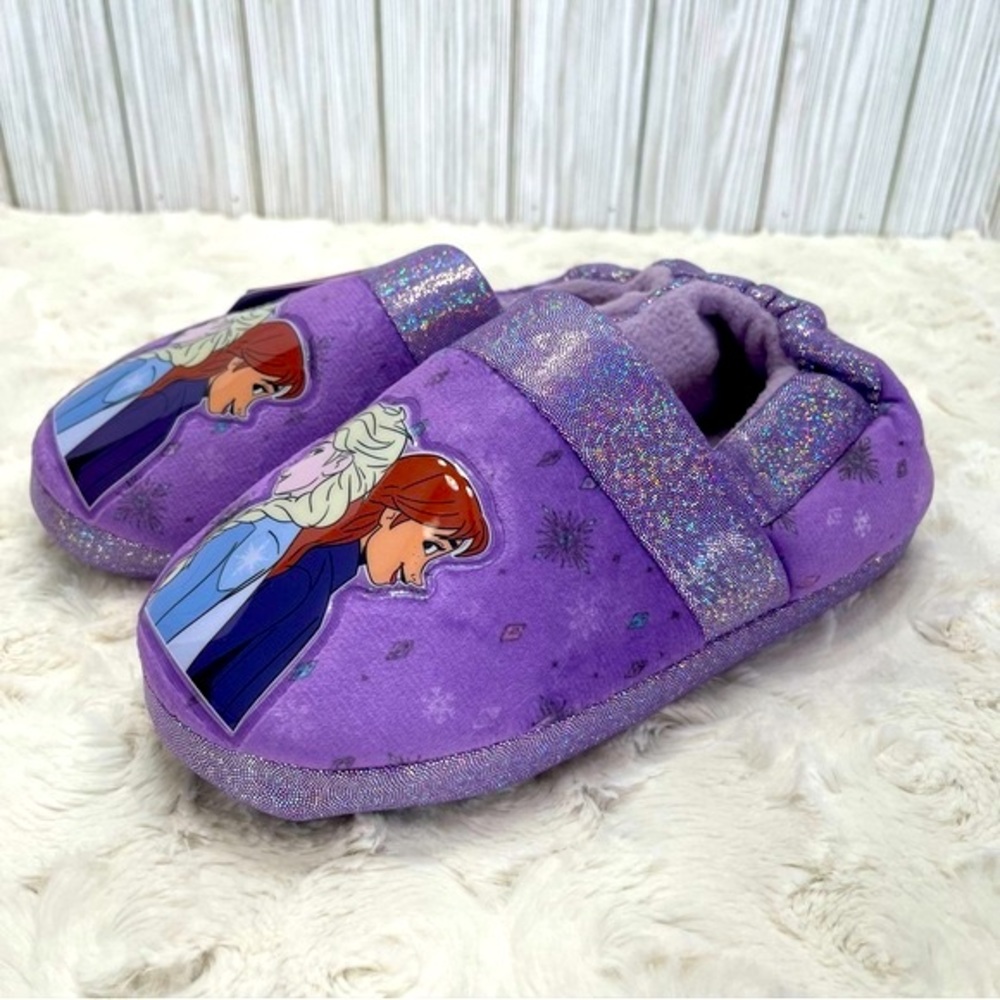 Disney Frozen Anna and Elsa Girls Clog Slippers-Size 4-NWT